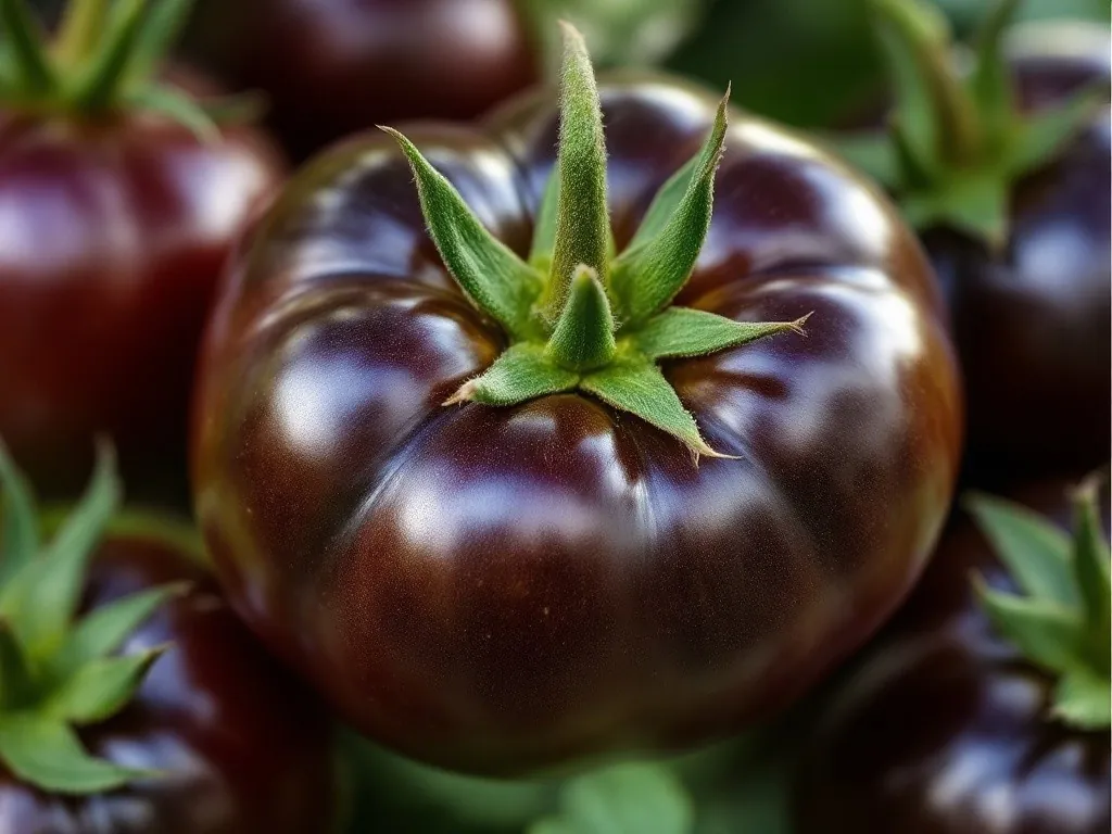 Close-up of ripe, red tomato fruit