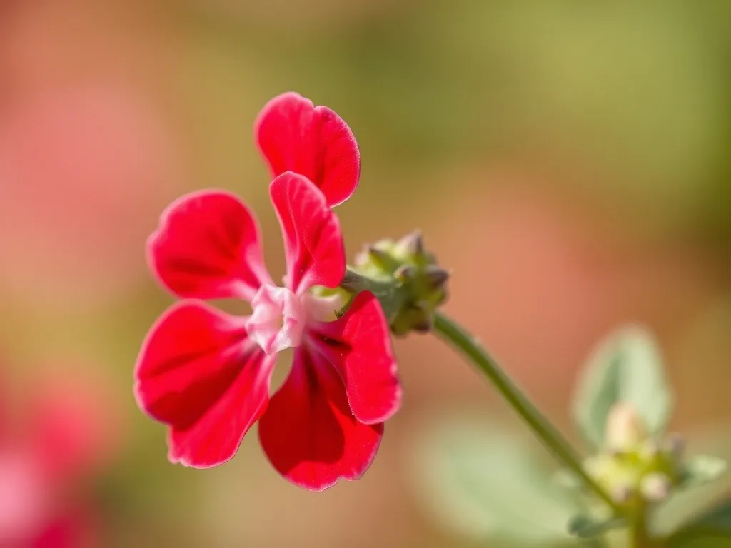Close-up of the flat flower cluster of garden verbena