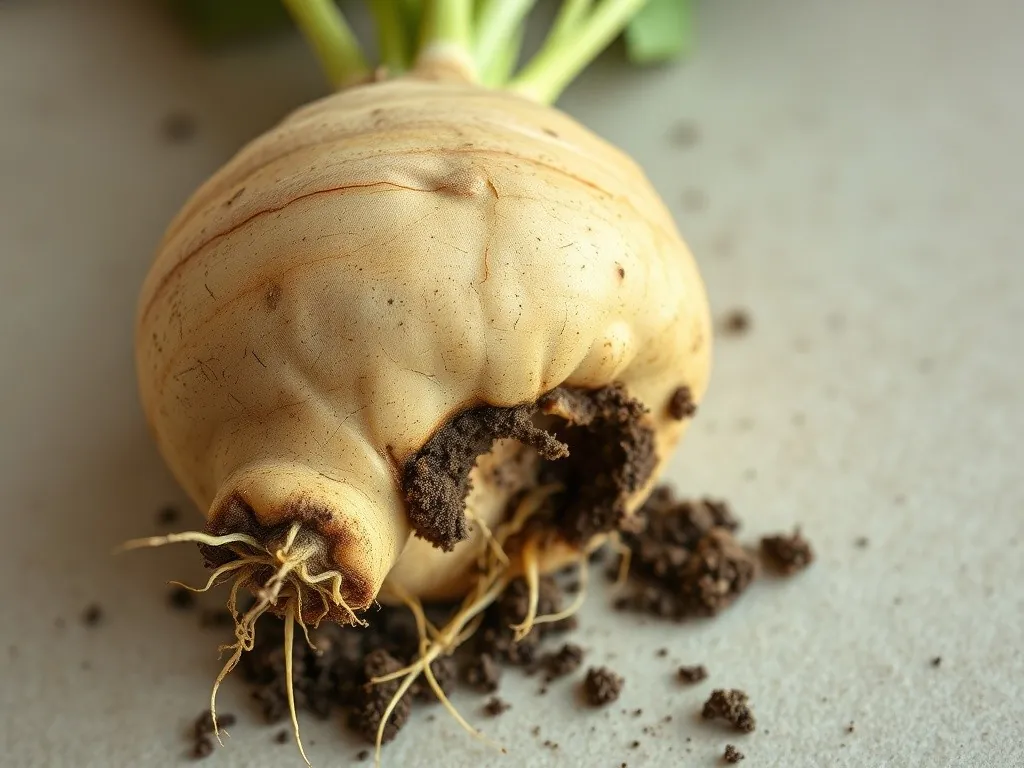 Freshly dug potato tubers with yellowish skin